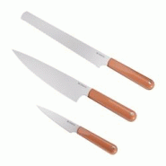 Ensemble de couteaux Ciarra Beyond Ensemble de couteaux 3 pièces avec couteau de chef, couteau à pain et couteau tout usage VM860KS-O Orange - orang Ensemble de couteaux Ciarra Beyond Ensemble de couteaux 3 pièces avec couteau de chef, couteau à pain et couteau tout usage VM860KS-O Orange - orang