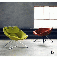 Fauteuil Radar - Softline - Feld Rouge 588_1