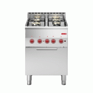 Fourneau 4 feux gaz sur four électrique à convection gn2/3 60/60cfge/p - PGN013
