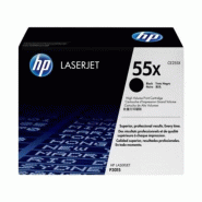 Hp 55X - Cartouche de toner noir grande capacité authentique - noir CE255X