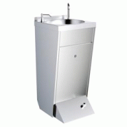 Lavabo à main poussoir à pied et distributeur de détergent - 400x440x850 mm - 202PJ100 Eurast - inox 202PJ100 Lavabo à main poussoir à pied et distributeur de détergent - 400x440x850 mm - 202PJ100 Eurast - inox 202PJ100