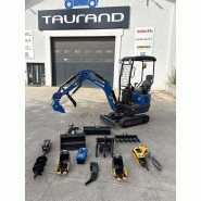 Mini pelle r10-6 rippa koop neuve + 3 godets