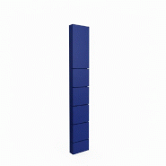 Montant Totem 5 rainures 10x30x195 cm - bleu caraïbe Montant Totem 5 rainures 10x30x195 cm - bleu caraïbe