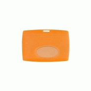 Porte-badge translucide orange