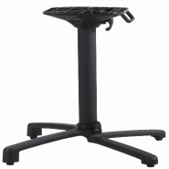 Proloisirs Pied Eva X4 Central Alu Abattant Autostabilisant 40 cm X 40 cm X 73 cm - Noir - noir aluminium AG0036