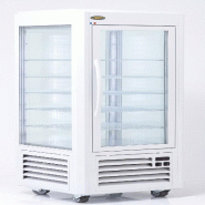 Roller Grill Vitrine 4 faces, verticale, négative ventilée, blanche avec grilles, 360 litres RDN 60 FW - gris verre RDN 60 FW Roller Grill Vitrine 4 faces, verticale, négative ventilée, blanche avec grilles, 360 litres RDN 60 FW - gris verre RDN 60 FW