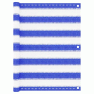 VidaXL Écran de balcon Bleu et blanc 75x500 cm PEHD Modèle Aéris - 310886