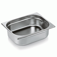 Bac inox GN 1/2 H 100 mm 6,5 ltr GN ESSENTIALS lot de 6 - Was Germany - 4044925166157