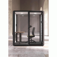 Cabine acoustique 2 personnes Domus M - Mobel Linea - Gris anthracite , Gris
