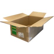 Caisse en carton double cannelure 60 x 39 x 25 (cm).