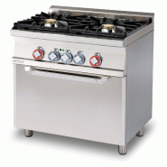 Cuisinière mixte à 2 feux avec four électrique multifonctions. Dimensions 80x60 h90 cm. Modèle CFM2-68GEM - 2253
