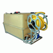 Cuve d'arrosage silencieuse en PFV - volume 400 l - finition PFV, groupe motopompe électrique 12V