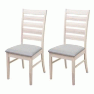 Décoshop26 - Lot de 2 chaises de salle à manger cuisine chaise tissu gris et bois massif clair 04_0000399 - gris 3000253448984 Décoshop26 - Lot de 2 chaises de salle à manger cuisine chaise tissu gris et bois massif clair 04_0000399 - gris 3000253448984