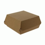 Firplast Coquille burger en carton brun micro-cannelé 13X13X7.5 - marron 3870001658862 Firplast Coquille burger en carton brun micro-cannelé 13X13X7.5 - marron 3870001658862
