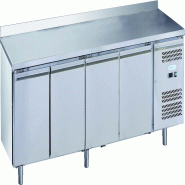 ForCold by FIMAR Table congelatrice à 4 ptes avec crédence. Dégivrage auto. T° -18°/-22°C. Dim. 223x70x85/95 cm (h). ForCold M-GN4200BT-FC - 206