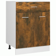 Helloshop26 - Armoire à tiroirs de rangement optimisé cuisine 60 x 46 x 81 cm finition mate style contemporain en bois d'ingénierie 02_0048196 - Bo_0