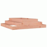 Helloshop26 - Jardinière bac lit surélevé plantes fleurs terrasse jardin 110 x 110 x 27 cm bois de douglas massif marron 02_0037305 - 3000213831214 Helloshop26 - Jardinière bac lit surélevé plantes fleurs terrasse jardin 110 x 110 x 27 cm bois de douglas massif marron 02_0037305 - 3000213831214