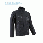 Veste de travail homme - Porte-badge - Coton/Polyester - 10 poches - Navy/Paddock II Coverguard_0