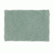 Now's Home - Lot De 4 Sets De Table Franges Tissu Uni Vert Celadon 38x54cm Anoki - 3256390248813 Now's Home - Lot De 4 Sets De Table Franges Tissu Uni Vert Celadon 38x54cm Anoki - 3256390248813