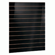Panneau rainuré R10 L90xP120cm épaisseur 18mm - noir laqué