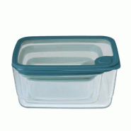 PEBBLY Set De 3 Boites Alimentaires En Verre 40-PKV091 - bleu 3760132818719 PEBBLY Set De 3 Boites Alimentaires En Verre 40-PKV091 - bleu 3760132818719
