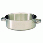 Plat a sauter bourgeat excellence en inox - 28 cm