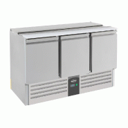Saladette de préparation réfrigérée 3 portes capot inox - P7950.0094