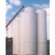 Silo de stockage de pulvérulents ou de granulés (farine, céréales, sucre,...), en SVR - Capacité 10 à 200 m3