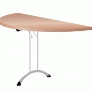 Table pliante demi-lune l140