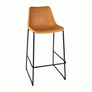 Tabouret haut Rodeo camel | Bolero - FB885