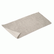 AQA Design Tapis de bain 100 % polyester BOBBY taupe gris L.60 P.120 H.1 MP05468 - marron polyester MP05468