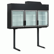 Armoire de congélation murale noire pour supermarché - 545 L | Tefcold - MTF185BVS