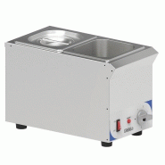 Bain marie à sauce 2 x GN 1/6 compact Casselin