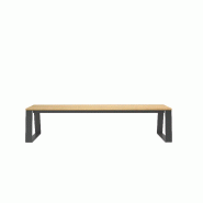 Banquette Havane 1800 mm en Robinier et pieds fonte Banquette Havane 1800 mm en Robinier et pieds fonte