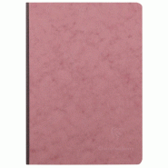 Clairefontaine Lot de 5 Carnet Age Bag A5, 192p./96 feuilles 90 g/m² brochure dos toilé, couv. Coloris rose antique, uni - 3329687954060
