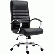 CLP Fauteuil de bureau XL Valais similicuir Noir - noir polyester 192393101 CLP Fauteuil de bureau XL Valais similicuir Noir - noir polyester 192393101