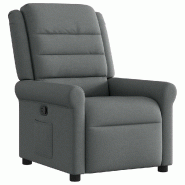Fauteuil inclinable Gris foncé Tissu Modèle Yermoniax - 4015637