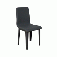 Itamoby Chaise Armida pieds anthracite coussin gris 11 (Pieds coniques) - gris 8050598024485