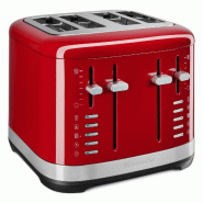 KitchenAid Grille-pain 4 tranches 5KMT4109EER, acier inoxydable, rouge - rouge inox 68256