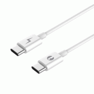 MBG FRANCE Câble UsbC à UsbC - Blanc - 2m * - 034-1259520