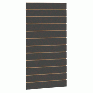Panneau rainuré R10 L59,5xP120cm épaisseur 18mm - anthracite