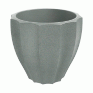 Prosperplast - Pot de fleurs en polyéthylène rotomoulé 91 L Ø80x72 cm coloris Gris - Rona Round ETHICK - gris ZA6311
