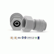 Raccord F 1/8 à visser pour tube 3/8 - Raccordement manomètre CO2 Raccord F 1/8 à visser pour tube 3/8 - Raccordement manomètre CO2