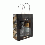 Sac Corben Noir fenêtre kraft brun poignées torsadées 22+11x28cm par 168 - 3700481692844 Sac Corben Noir fenêtre kraft brun poignées torsadées 22+11x28cm par 168 - 3700481692844