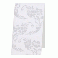 Serviette essuie-mains en cellulose décorée blanc 30x40cm par 900