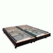Sommiers électriques 2 places Lattes 160x190 cm FLEX BELLECOUR - noir Bois massif 4BP.C.DUO.0819 Sommiers électriques 2 places Lattes 160x190 cm FLEX BELLECOUR - noir Bois massif 4BP.C.DUO.0819