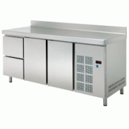 Table froide 2 portes 2 tiroirs - 2020x600x850 mm - 220 W 230/1V - 72189509 Eurast - inox 72189509 Table froide 2 portes 2 tiroirs - 2020x600x850 mm - 220 W 230/1V - 72189509 Eurast - inox 72189509