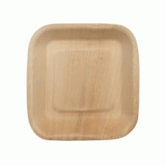 Thouy Assiettes carrées en palmier 17 x 17 cm par 25 - 3701114802555 Thouy Assiettes carrées en palmier 17 x 17 cm par 25 - 3701114802555