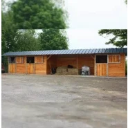 3 Boxes en ligne  + abri - BOX032