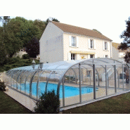 Abri piscine haut prestige / télescopique / en aluminium et polycarbonate